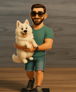 Figura personalizada para ti y para tu mascota – Ploopi Duo en caricatura