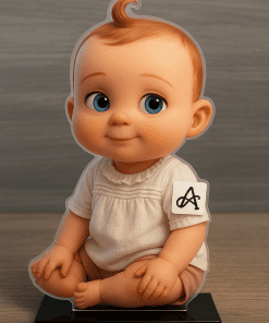 Figura personalizada de bebé para bautizo