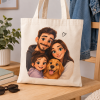 Tote bag personalizada con foto estilo Cartoon